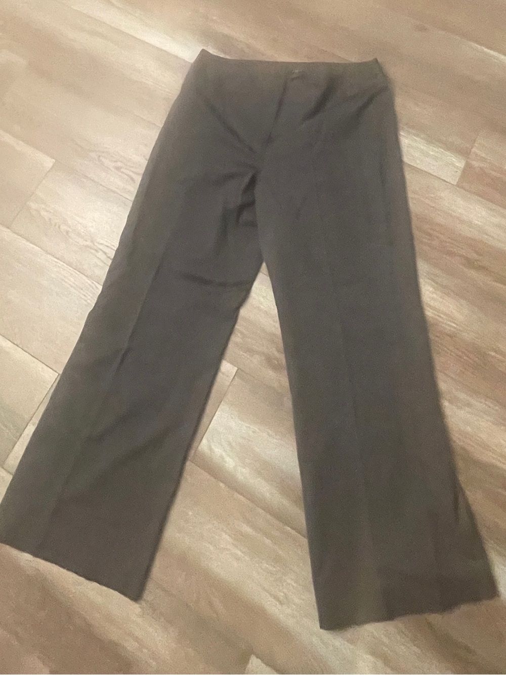 Ann Taylor Wide-Leg Dress Pants in Charcoal